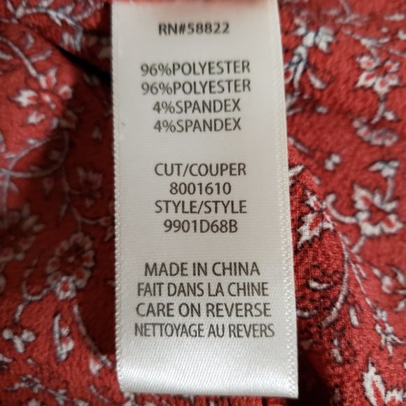 Max Studio Short Sleeve Floral Crepe Midi Dress - Picture 10 of 16